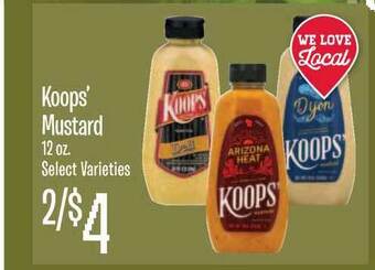Jewel-Osco Koops' Mustard 12 Oz. offer