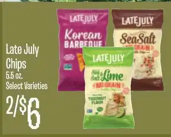Jewel-Osco Late July Chips 5.5 Oz. offer