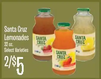 Jewel-Osco Santa Cruz Lemonades 32 Oz offer