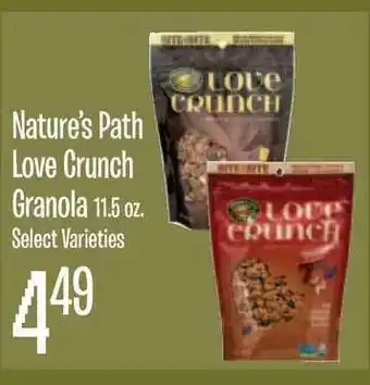 Jewel-Osco Nature's Path Love Crunch Granola 11.5 Oz offer