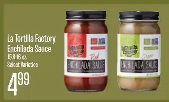 Jewel-Osco La Tortilla Factory Enchilada Sauce 15.8-16 Oz offer