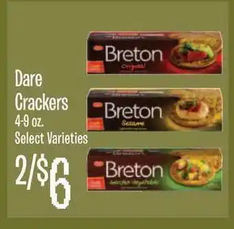 Jewel-Osco Dare Crackers 4-9 Oz offer