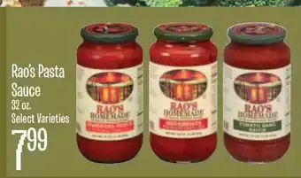 Jewel-Osco Rao's Pasta Sauce 32 Oz offer