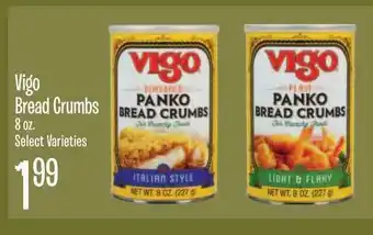 Jewel-Osco Vigo Bread Crumbs 8 Oz offer