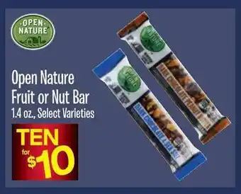 Jewel-Osco Open Nature Fruit Or Nut Bar 1.4 Oz offer