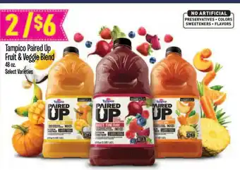 Jewel-Osco Tampico Paired Up Fruit & Veggie Blend 48 Oz offer