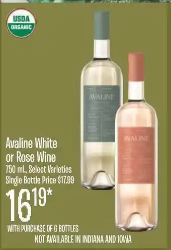 Jewel-Osco Avaline White Or Rose Wine 750 ML offer
