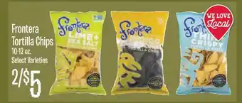 Jewel-Osco Frontera Tortilla Chips 10-12 Oz offer