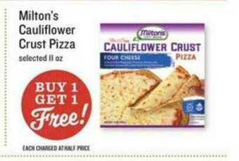 Lowes Foods Milton's Cauliflower Crust Pizza offer