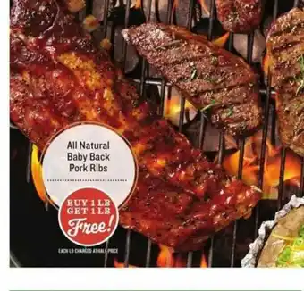 Lowes Foods All Natural Baby Back Pork Ribs offer
