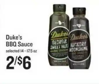 Lowes Foods Duke's BBQ Sauce offer