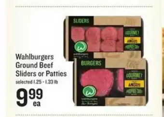 Lowes Foods Wahlbburgers Ground Beef Sliders Or Patties offer