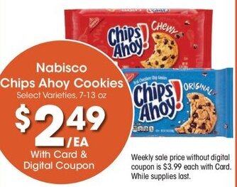 Kroger Nabisco Chips Ahoy Cookies offer
