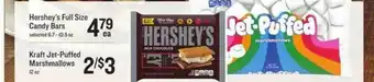 Lowes Foods Hershey's Full Size Candy Bars Or Kraft Jet-Puffed Marshmallows offer