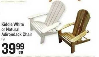 Lowes Foods Kiddie White Or Natural Adirondack Chair offer