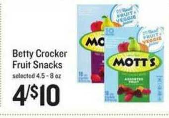 Lowes Foods Betty Crocker Fruit Snacks offer