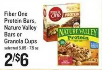 Lowes Foods Fiber One Protein Bars, Nature Valley Bars Or Granola Cups offer