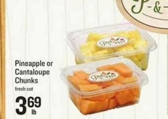 Pineapple Or Cantaloupe Chunks