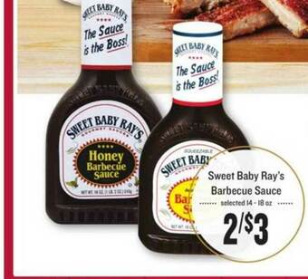 Lowes Foods Sweet Baby Ray's Barbecue Sauce offer