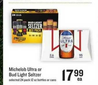 Lowes Foods Michelob Ultra Or Bud Light Seltzer offer