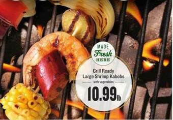 Lowes Foods Grill Ready Large Shrimp Kabobs With Vegetables offer