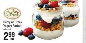 Lowes Foods Berry Or Greek Yogurt Parfait offer