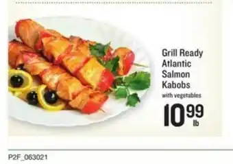 Lowes Foods Grill Readt Atlantic Salmon Kabobs With Vegetables offer
