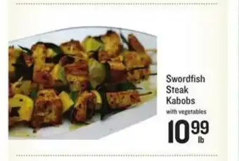 Lowes Foods Swordfish Steak Kabobs With Vegetables offer