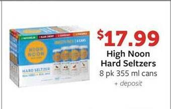 Fareway High noon hard seltzers offer