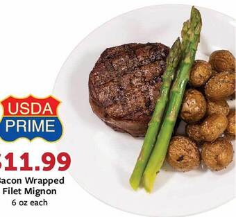 Fareway Bacon wrapped filet mignon offer