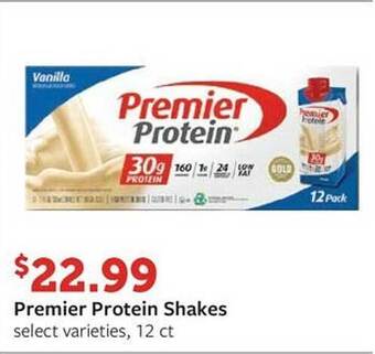Fareway Premier protein shakes offer