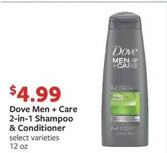 Fareway Dove men + care 2-in-1 shampoo & conditioner offer