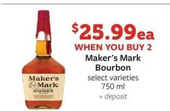 Fareway Maker's mark bourbon offer