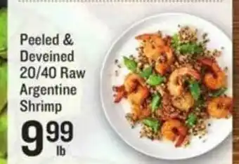 Lowes Foods Peeled & Deveined 20-40 Raw Argentine Shrimp offer