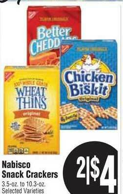 Rosauers Nabisco Snack Crackers offer