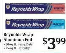 Rosauers Reynolds Wrap Aluminum Foil offer