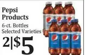 Rosauers Pepsi Products 6-ct. Bottles offer