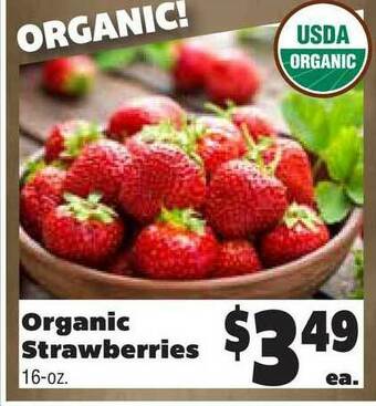Rosauers Organic Strawberries offer