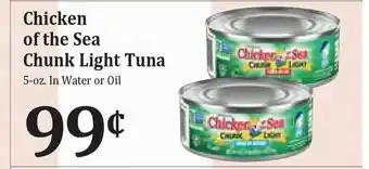 Rosauers Chiken Of The Sea Chunk Light Tuna offer
