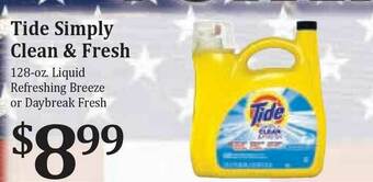 Rosauers Tide Simply Clean & Fresh offer