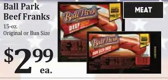 Rosauers Ball Park Beef Franks offer