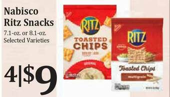 Rosauers Nabisco Ritz Snacks offer