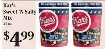 Rosauers Kar's Sweet 'n Salty Mix offer
