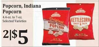 Rosauers Popcorn, Indiana Popcorn offer