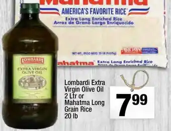 Super King Markets Lombardi Extra Virgin Olive Oil 2 Ltr Or Mahatma Long Grain Rice 20 Lb offer