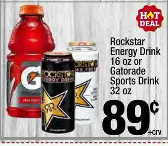 Super King Markets Rockstar Energy Drink 16 Oz Or Gatorade Sports Dink 32 Oz offer
