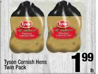 Super King Markets Tyson Cornish Hens Twin Pack offer