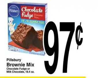 Super Saver Pillsbury Brownie Mix Chocolate Fudge Or Milk Chocolate, 18.4 Oz. offer