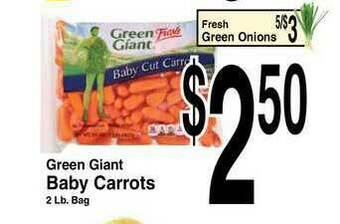 Super Saver Green Giant Baby Carrots offer