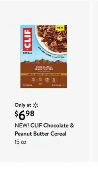 Walmart New! Clif Chocolate & Peanut Butter Cereal offer
